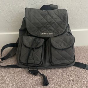 Gray Michael Kors backpack